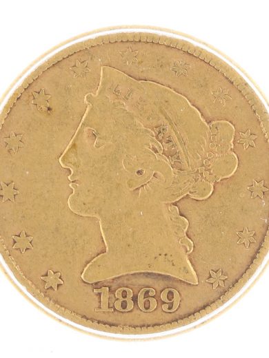 1869-S Half Eagle ICG EF40 Liberty Head $5
