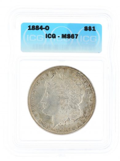 1884-O Morgan Dollar ICG MS67 $1