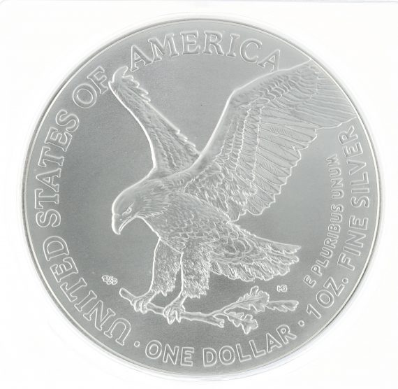 2021 Silver Eagle MS69 Type 2 ICG S$1 Initial Release Coin