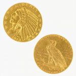 $5 Indian XF Half Eagle Raw Gold