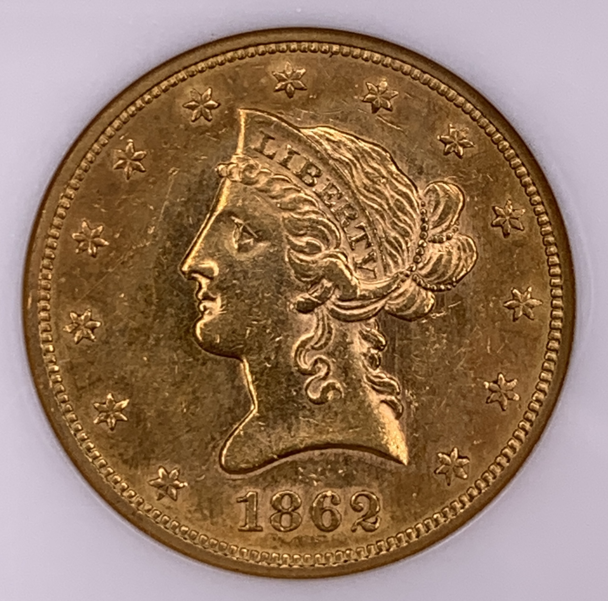 1862 Gold Eagle NGC AU58 $10 - Imperial Coin Exchange