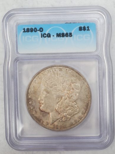 1890-O ICG MS65 $1 41402 OBV
