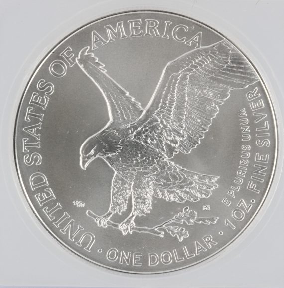 2022 Silver Eagle ICG MS70 S$1 rev-zm