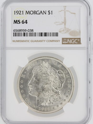 1921 Morgan Dollar MS64 obv
