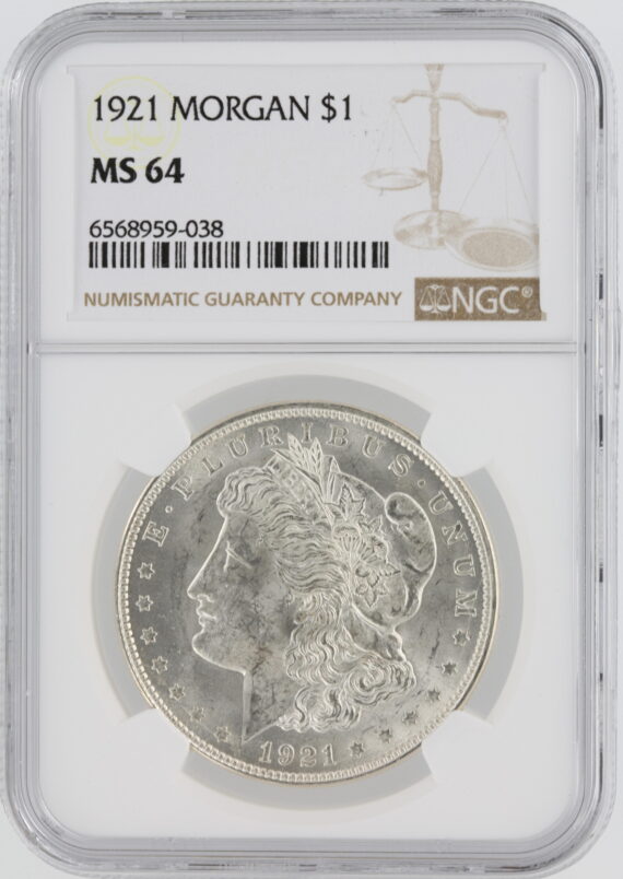1921 Morgan Dollar MS64 obv