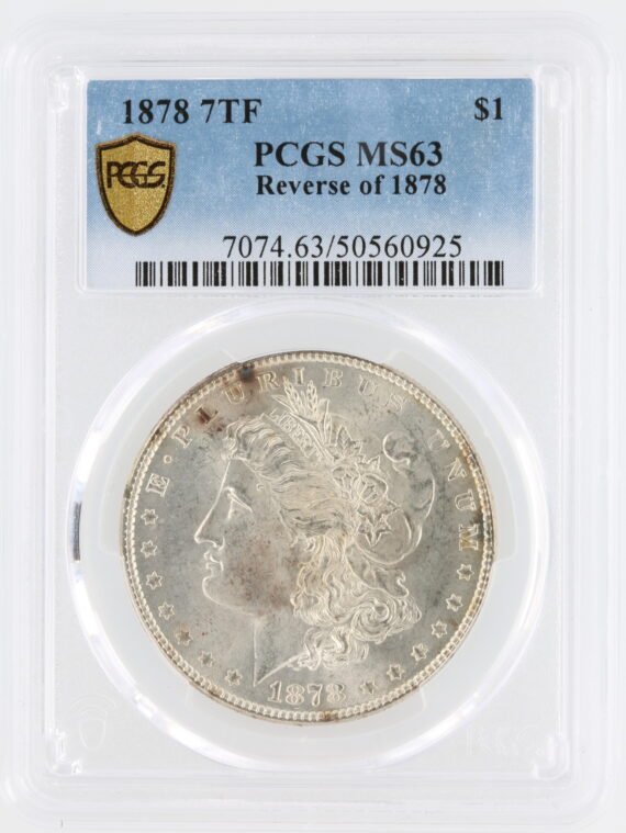 1878 7TF PCGS MS63 S$1 60925 OBV