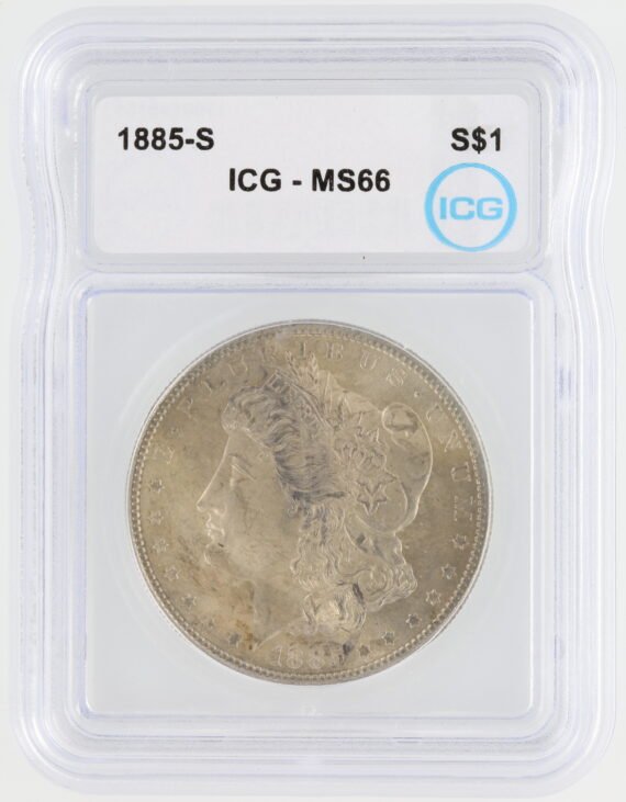 1885-S Morgan Dollar ICG MS66 $1