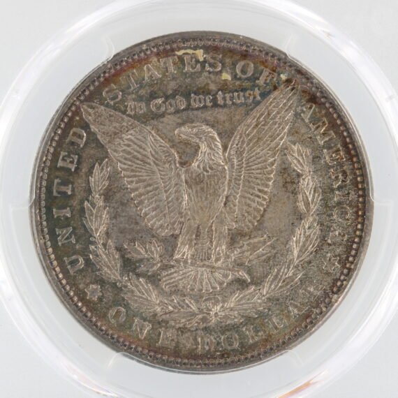 1889 PCGS MS63 S$1 44370-rev-zm