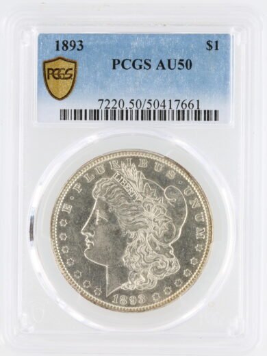 1893 Morgan Dollar NGC AU50 S$1