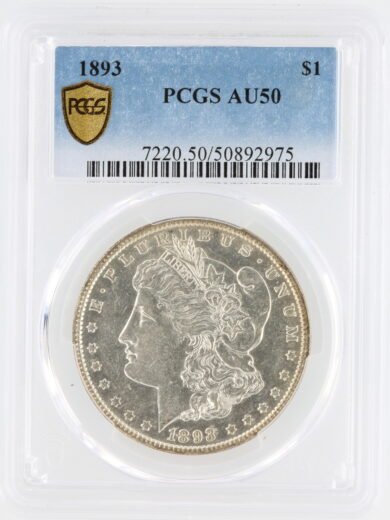1893 Morgan Dollar NGC AU50 S$1