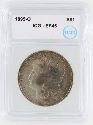 1895-O Morgan Dollar ICG EF45 S$1