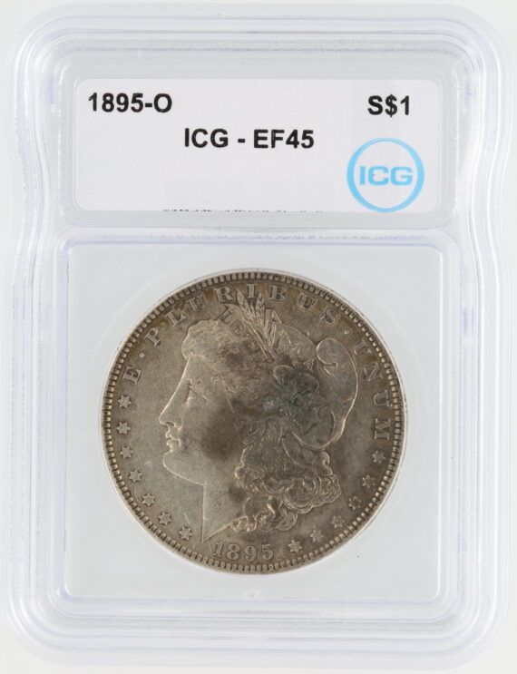 1895-O Morgan Dollar ICG EF45 S$1