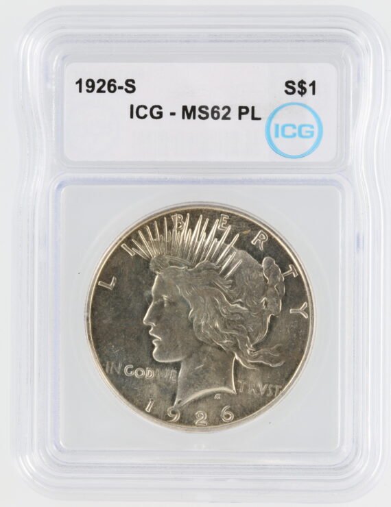1926-S Peace Dollar ICG MS62 PL $1