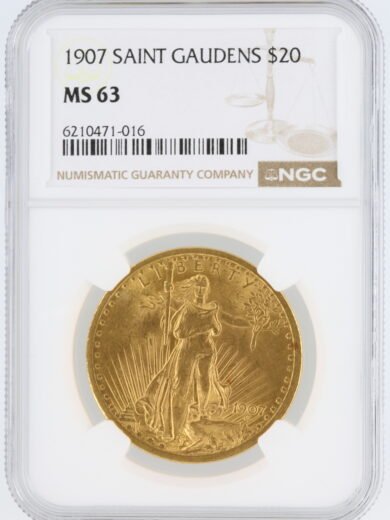 1907 Double Eagle NGC MS63 $20 Liberty Head