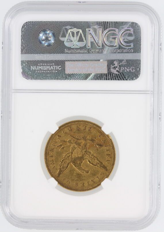 1849 Gold Eagle NGC AU53 $10 Liberty Head - Image 3