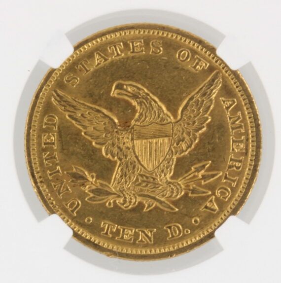1849 Gold Eagle NGC MS61 Granite Lady Hoard $10 Liberty Head - Image 4