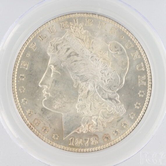 1878 7/8TF Morgan Dollar PCGS MS63 Strong VAM 37 7/4 S$1 - Image 2