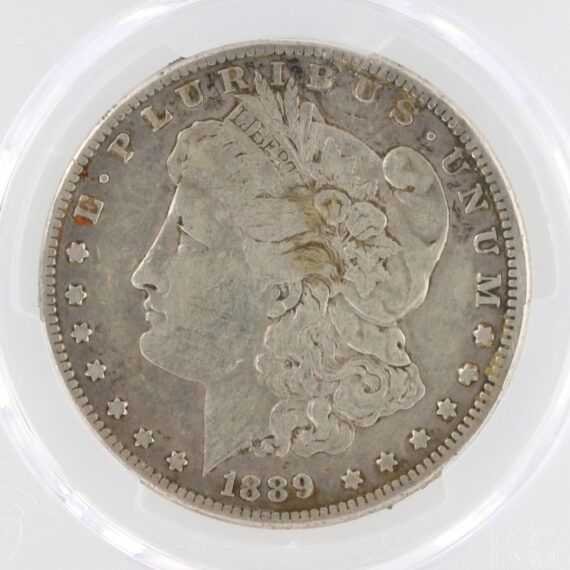 1889-CC Morgan Dollar PCGS Genuine Bent-VF Detail S$1 - Image 2
