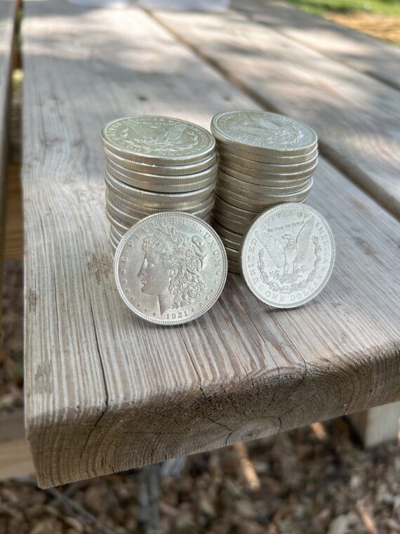 1921 Morgan Silver Dollar Better Detail Cull Lot of 20 - Image 2