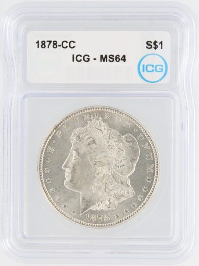 1878-CC Morgan Dollar ICG MS64 S$1