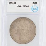 1890-S Morgan Silver Dollar ICG MS63 S$1