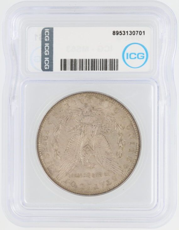 1890-S Morgan Silver Dollar ICG MS63 S$1 - Image 3