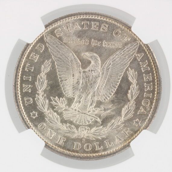1891-S Morgan Silver Dollar NGC MS63 Toned S$1 - Image 4