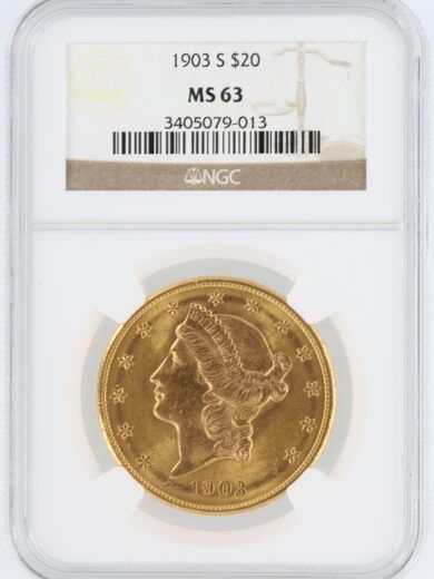 1903-S Double Eagle NGC MS63 $20 Liberty Head
