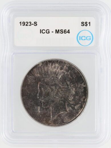 1923-S Peace Dollar ICG MS64 $1