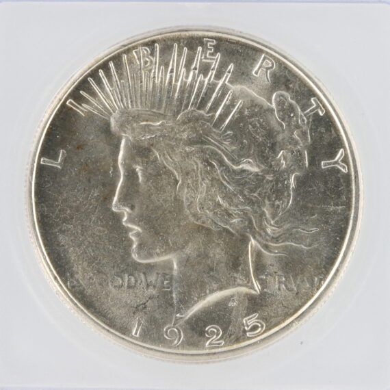 1925-S Peace Dollar ICG MS62 $1 - Image 2