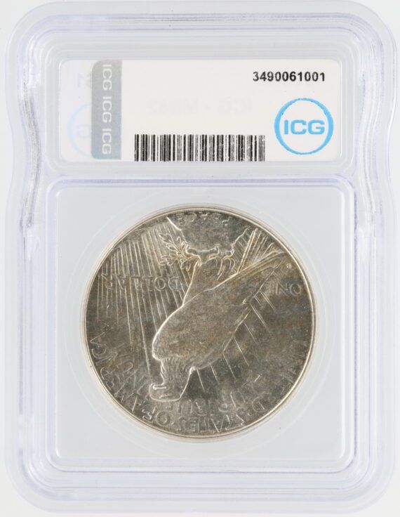 1925-S Peace Dollar ICG MS62 $1 - Image 3