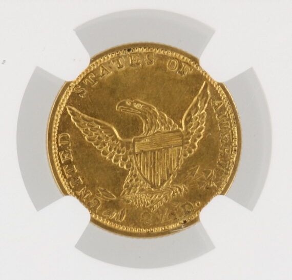 1839-O Classic Head NGC AU55 $2.5 88001 rev-zm