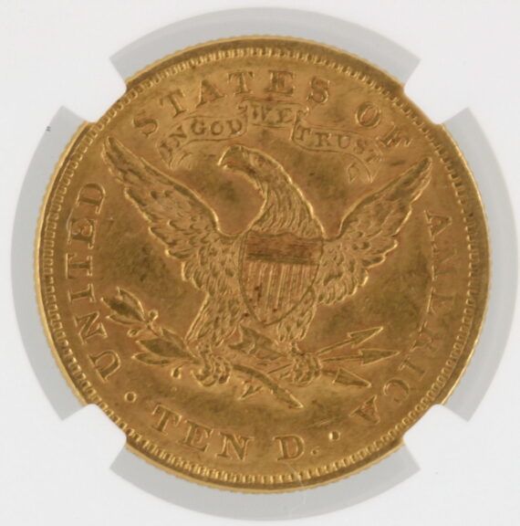 1879/9 VP-001 Liberty Head Gold Eagle NGC AU55 $10 - Image 4