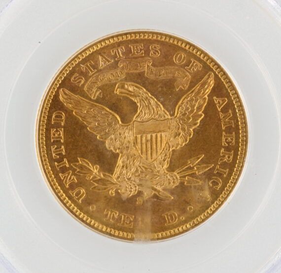 1880-S PCGS MS62 Liberty Head Gold Eagle $10 - Image 4