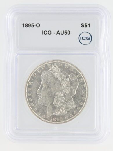 1895-O Morgan Dollar ICG AU50 S$1