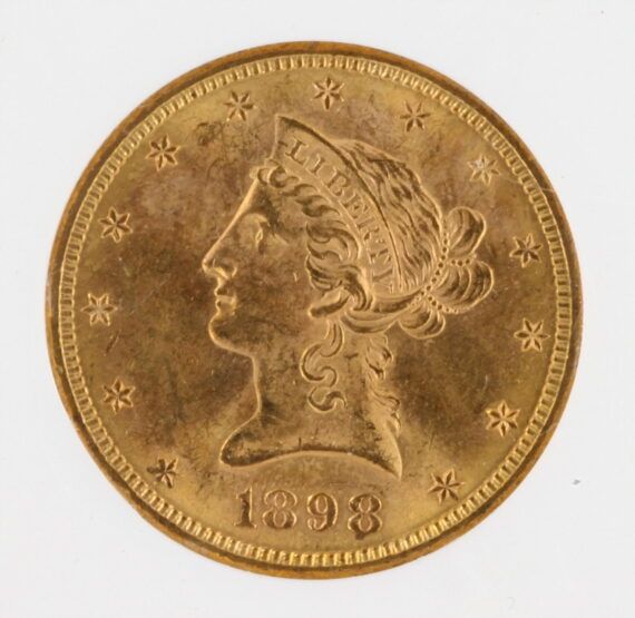 1898-S NGC MS62 Liberty Head Gold Eagle $10 - Image 2