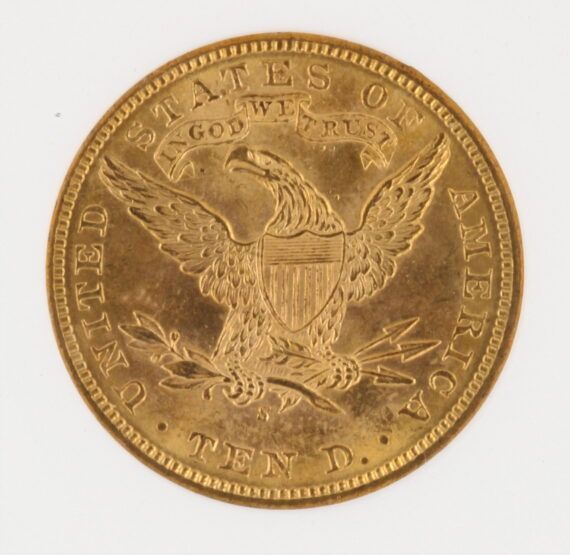 1898-S NGC MS62 Liberty Head Gold Eagle $10 - Image 4