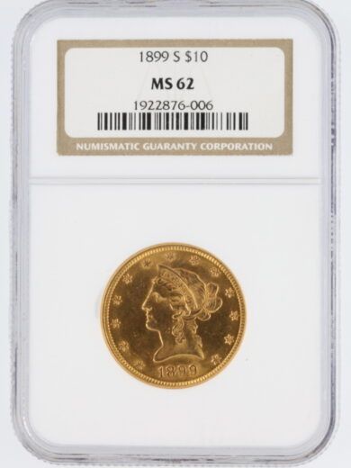 1899-S NGC MS62 Liberty Head Gold Eagle $10