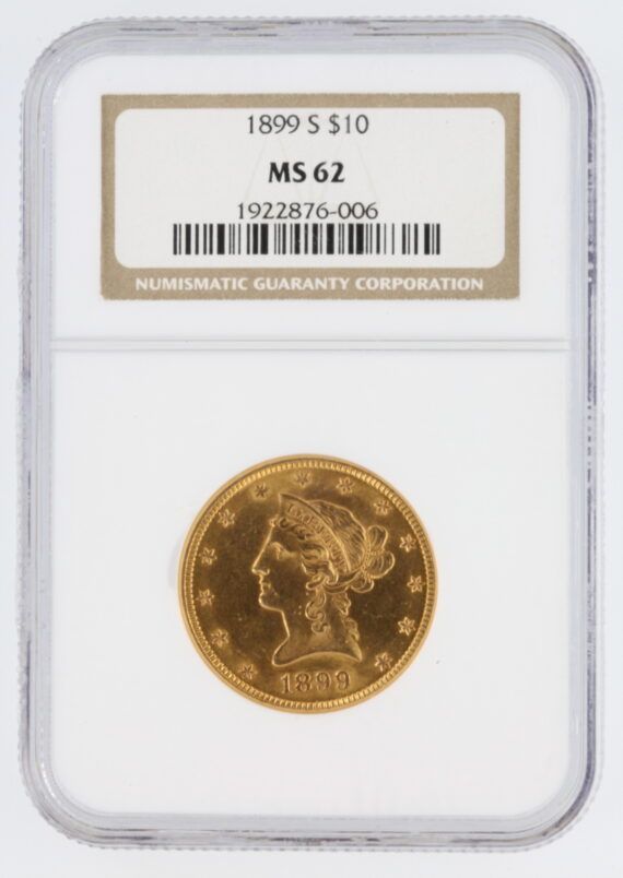 1899-S NGC MS62 Liberty Head Gold Eagle $10