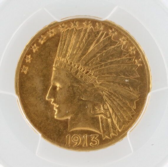 1913-S Gold Eagle PCGS XF45 $10 Indian Head - Image 2