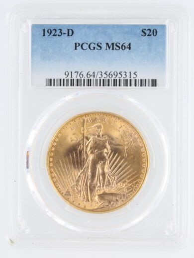 1923-D Saint Gaudens PCGS MS64 $20 Double Eagle
