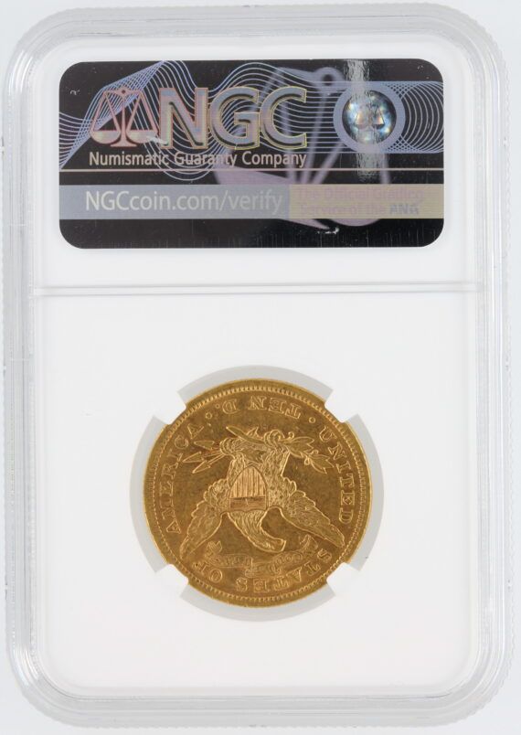 1873-S NGC AU53 Liberty Head Gold Eagle $10 - Image 3
