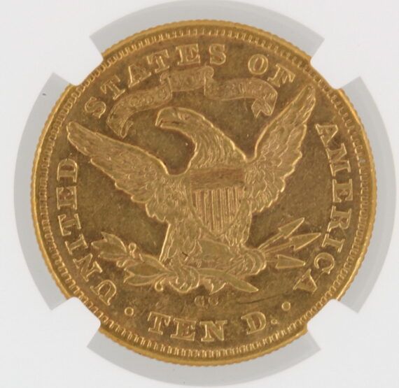 1876-CC NGC XF45 Liberty Head Gold Eagle $10 - Image 4