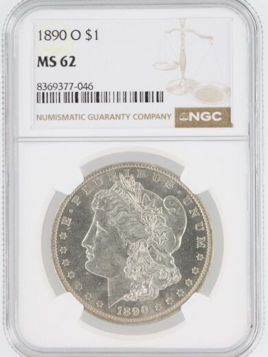1890-O Morgan Silver Dollar NGC MS62 S$1