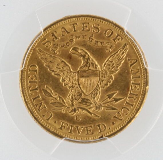 1893-O Half Eagle PCGS MS62+ $5 - Image 4