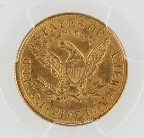 1893-O Half Eagle PCGS MS62+ $5 - Image 4