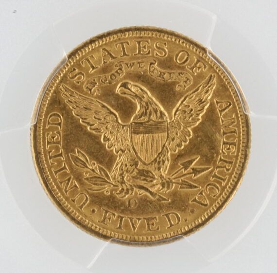 1893-O Half Eagle PCGS MS62+ $5 - Image 4