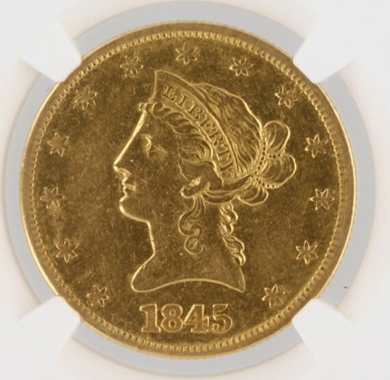 1845 Gold Eagle NGC XF45 $10 Liberty Head - Image 2