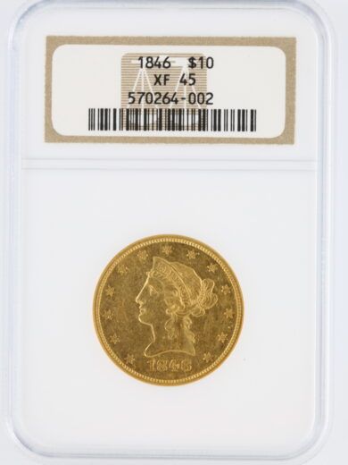 1846 Gold Eagle NGC XF45 $10 Liberty Head
