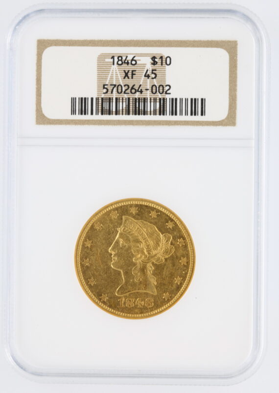 1846 Gold Eagle NGC XF45 $10 Liberty Head